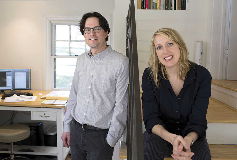 “We’re in it with the same ultimate goal,” says Calder Wilson of the personal approach she and husband Aaron bring to their architectural firm. Photo by Matt Rose