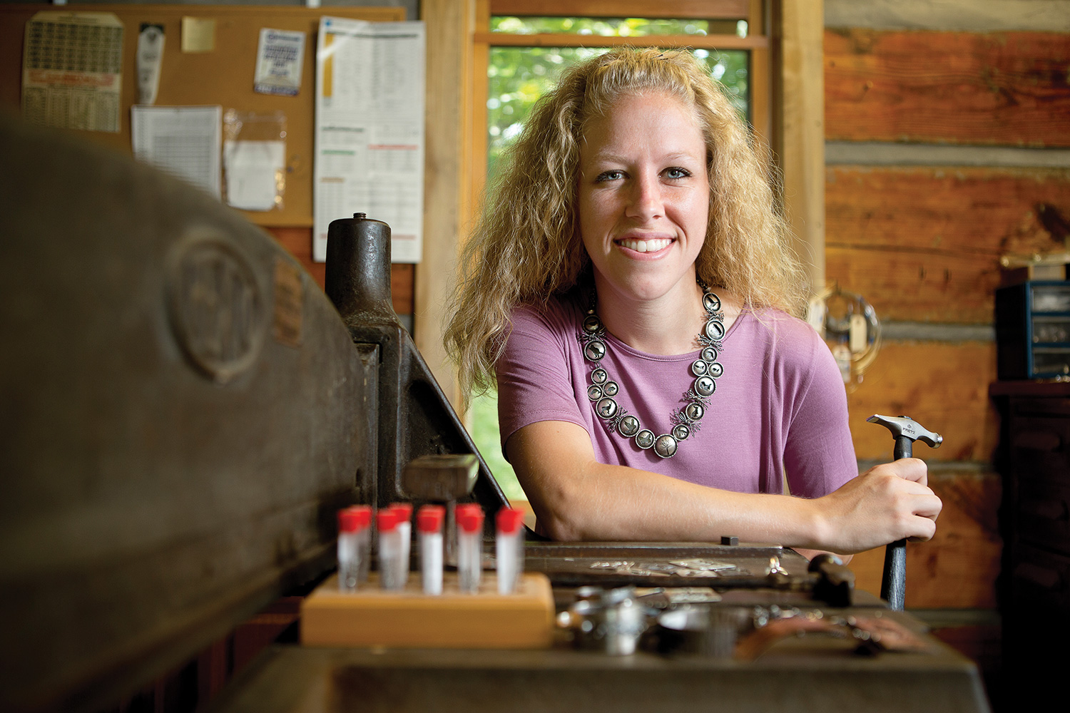Jewelry designer Becky Burnette was chosen for the most competitive portion of a national initiative. Photo by Matt Rose