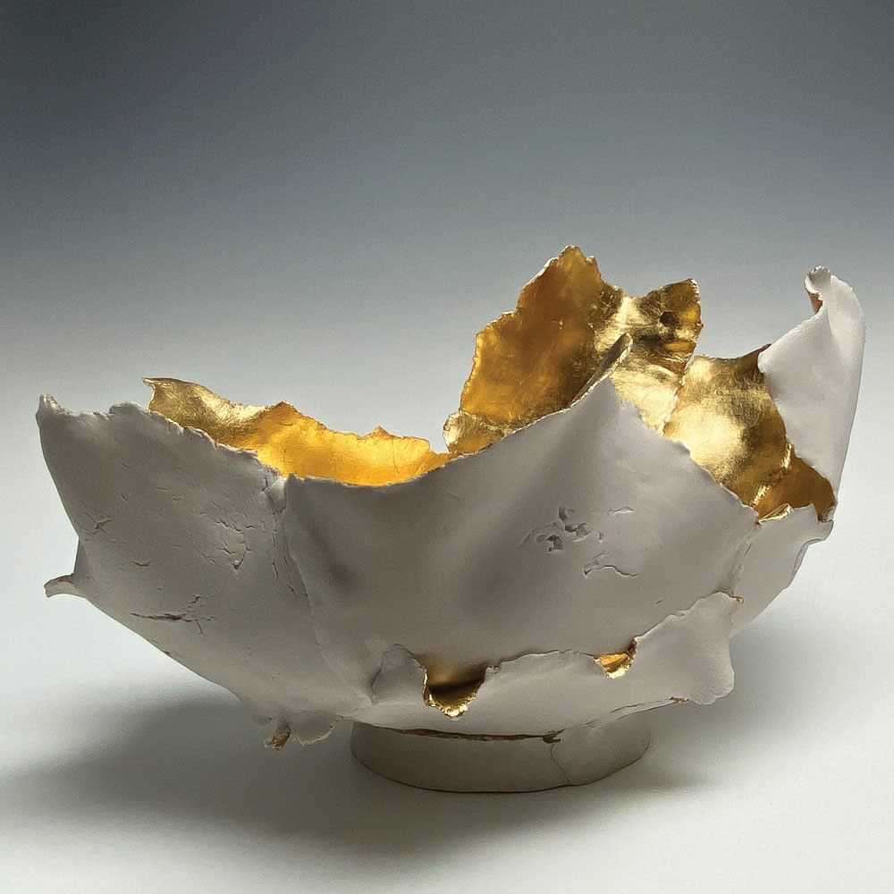 Porcelain Artist Refines her Kintsugi-inspired Work
